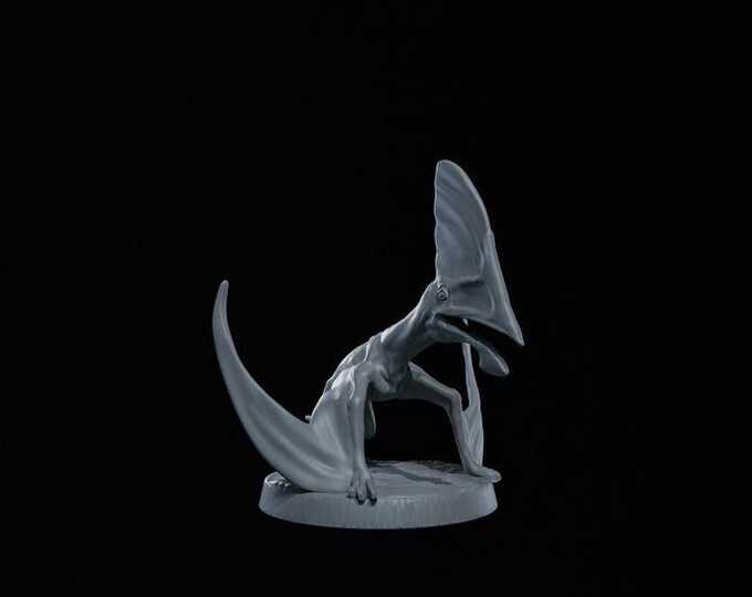 Small Pterodactyl 32mm/28mm (DinoWorld) Fantasy Gaming RPG | Wargaming Gift | Tabletop Game Set | 3D Printed Dinosaurs