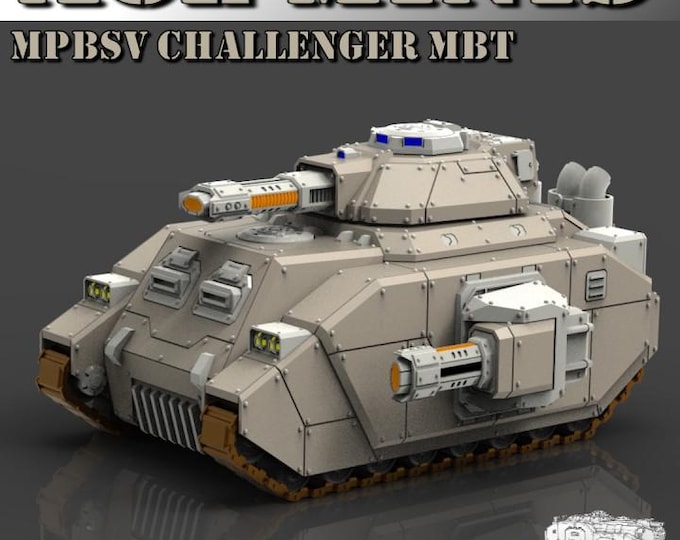 MPBSV Challenger Medium Battle Tank Kit 32mm/28mm (ACEMinis) Tabletop Tank | rpg Set | Scifi Wargaming | Gift for Wargamers
