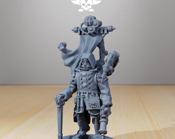 Figura de acción Scavenger Repair Doc de 32 mm (StationForge) para juegos de rol / Impresión 3D de ciencia ficción / Juego de mesa / Regalo para juegos de guerra / Regalos para juegos de rol / Miniaturas de ciencia ficción