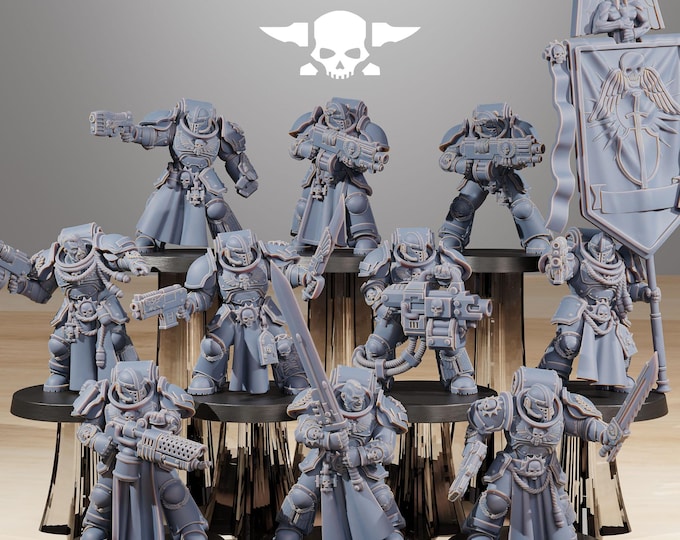 Socratis Elites 32mm/28mm (StationForge) RPG Set | 3D Print Scifi | Tabletop Game Set | Wargaming Gift | RPG Gifts | Sci-Fi Miniatures