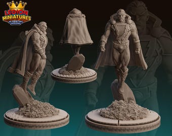 Fan Art di Black Adam 40 mm/70 mm (Legion Miniatures) Crisis Protocol Proxy / Set RPG / Scifi con stampa 3D / Set da gioco da tavolo / Regalo per wargame