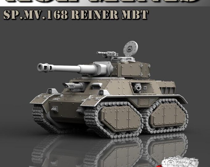 SP.MV.168 Reiner MBT Tank Kit 32mm/28mm (ACEMinis) Tabletop Tank | rpg Set | Scifi Wargaming | Gift for Wargamers | Miniature 3D Prints