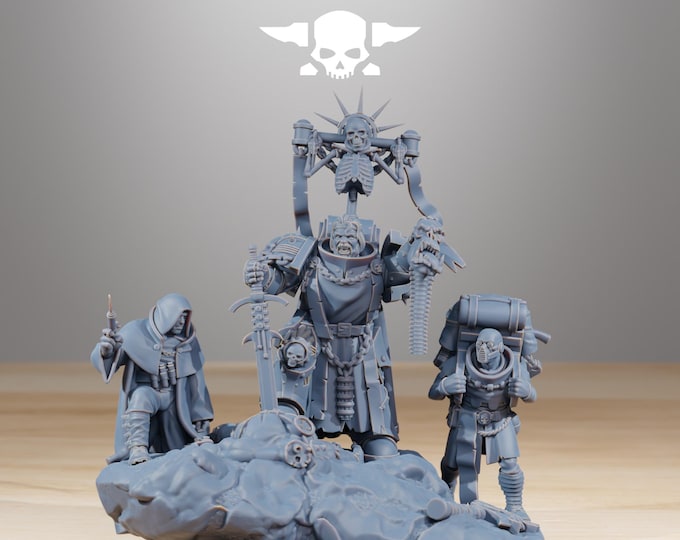 Socratis Grand Master 32mm/28mm (StationForge) RPG Set | 3D Print Scifi | Tabletop Game Set | Wargaming Gift | RPG Gifts | Sci-Fi Miniatures