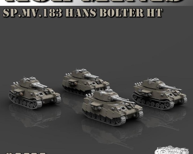 SP.MV.183 Hans Bolter Heavy Tank Kit 8mm/6mm (ACEMinis) Tabletop Tank | rpg Set | Scifi Wargaming | Gift for Wargamers
