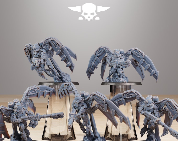 Scavenger Strikers 32mm/28mm (StationForge) RPG Set | 3D Print Scifi | Tabletop Game Set | Wargaming Gift | RPG Gifts | Sci-Fi Miniatures