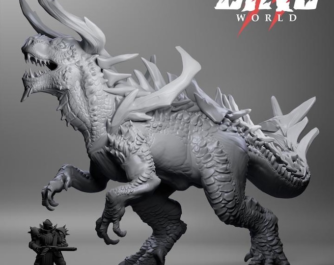 Tarrasque Monster 32mm/28mm (DinoWorld) DnD 5E Gift | Fantasy Gaming RPG | Wargaming Gift | Tabletop Game Set | Monster 3D Printed