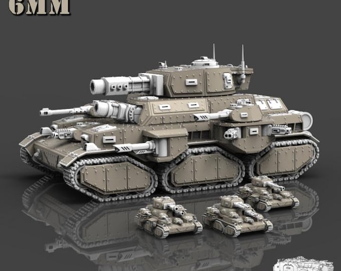 SP.MV.187 Lottchen SHT Kit 8mm/6mm (ACEMinis) Tabletop Tank | rpg Set | Scifi Wargaming | Gift for Wargamers | Miniature 3D Prints