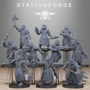 Verdugos Carroñeros de 32 mm (StationForge) Juego de rol / Impresión 3D de ciencia ficción / Juego de mesa / Regalo de juegos de guerra / Miniaturas de ciencia ficción
