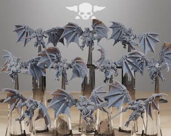 Pythonicus Flyers 32mm (StationForge) RPG Set | 3D Print Scifi | Tabletop Game Set | Wargaming Gift | RPG Gifts | Sci-Fi Miniatures