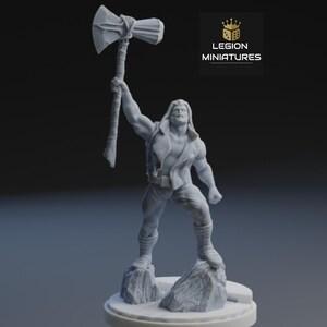 Thor 40 mm/70 mm fanart (Legion Miniatures) Crisis Protocol Proxy | RPG-set | 3D-utskrift Sci-fi | Bordsspelset | Krigsspelspresent