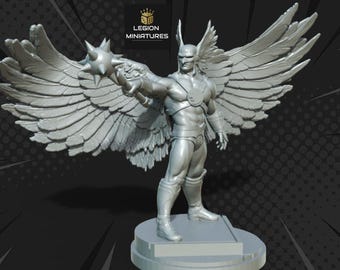 Hawkman 40/70mm (Legion Miniatures) RPG Set | 3D Print Scifi | Tabletop Game Set | Wargaming Gift | RPG Gifts | Sci-Fi Miniatures