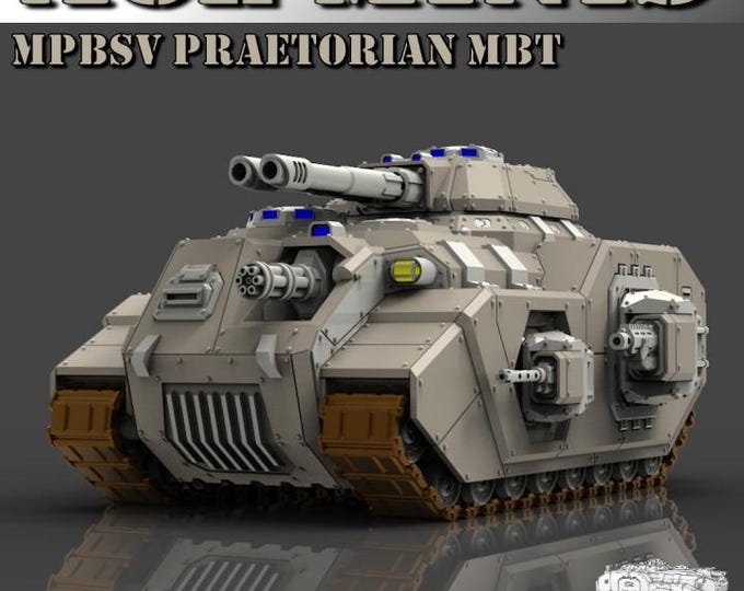 MPBSV Praetorian Main Battle Tank Kit 32mm/28mm (ACEMinis) Tabletop Tank | rpg Set | Scifi Wargaming | Gift for Wargamers