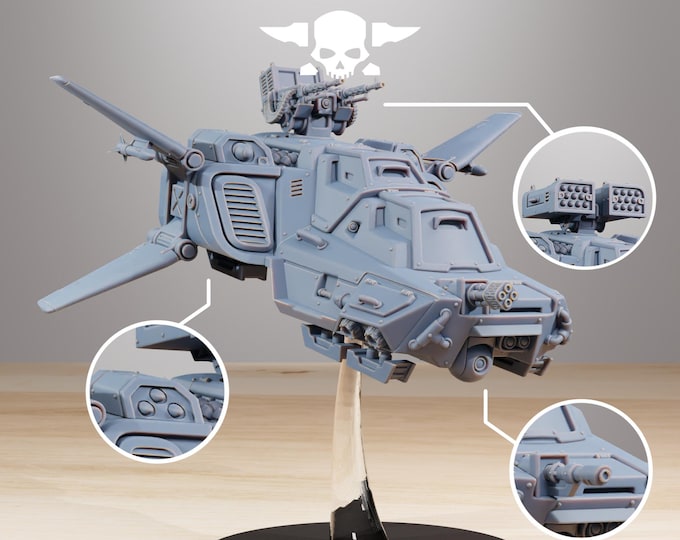 Socratis Speeder 32mm/28mm (StationForge) RPG Set | 3D Print Scifi | Tabletop Game Set | Wargaming Gift | RPG Gifts | Sci-Fi Miniatures