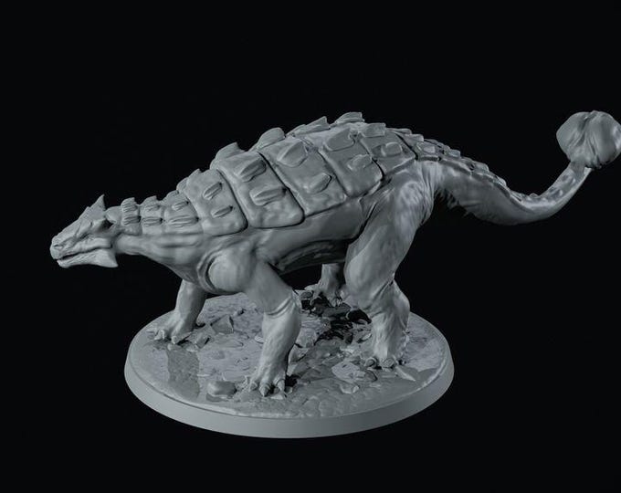 Takararus Dino 32mm/28mm (DinoWorld) Fantasy Gaming RPG | Wargaming Gift | Tabletop Game Set | 3D Printed Dinosaurs
