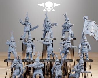 GrimGuard Aquilastra 32 mm (StationForge) Set de juego de rol / Impresión 3D Ciencia ficción / Set de juego de mesa / Regalo para juegos de guerra / Regalos para juegos de rol / Miniaturas de ciencia ficción