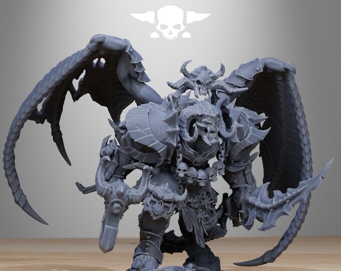 Corrupted Demon 32mm/28mm (StationForge) RPG Set | 3D Print Scifi | Tabletop Game Set | Wargaming Gift | RPG Gifts | Sci-Fi Miniatures