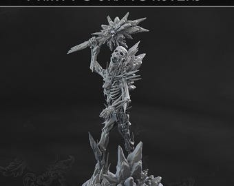 Hoarfrost Skeletons X4 MiniS 28/32mm (PrintYourMonsters) RPG Set | Fantasy Miniatures | DnD 5E | Pathfinder Gift | Wargamers | Giftful Hobby