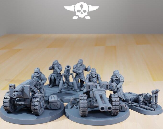 GrimGuard Decimators 32mm/28mm (StationForge) RPG Set | 3D Print Scifi | Tabletop Game Set | Wargaming Gift | RPG Gifts  | Sci-Fi Miniatures