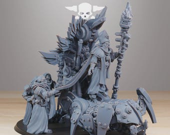 Scavenger Priest 32mm (StationForge) RPG Set | 3D Print Scifi | Tabletop Game Set | Wargaming Gift | RPG Gifts | Sci-Fi Miniatures