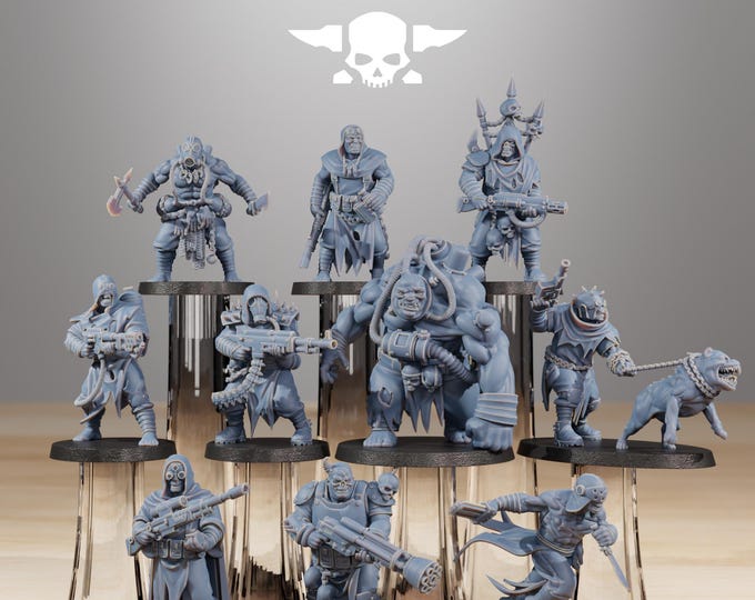 Corrupted Guard Nomads 32mm/28mm (stationforge) RPG Set | 3D Print Scifi | Tabletop Game Set | Wargaming Gift | RPG Gifts