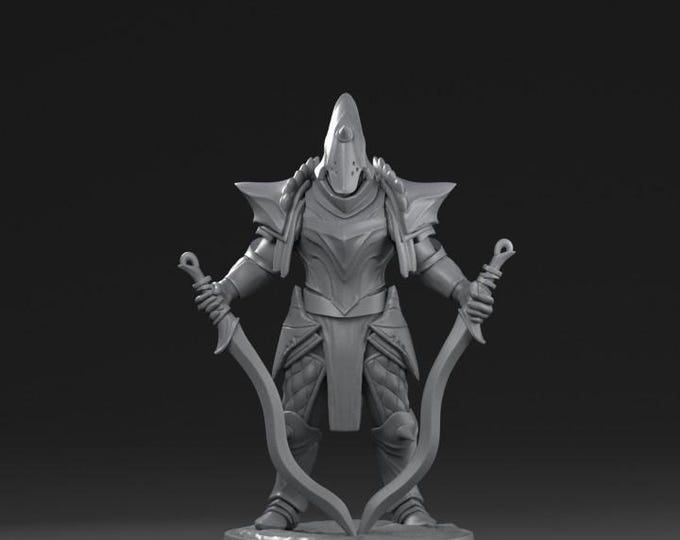 Commander Ornithopoda 32mm/28mm (DinoWorld) DnD 5E Gift | RPG Set | Fantasy Gaming RPG | Wargaming Gift | Tabletop Game Set