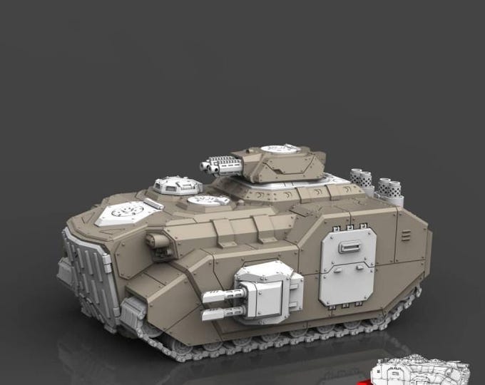 ARMORED MIGHT MRHV Tank Kit 32mm/28mm (ACEMinis) Tabletop Tank | rpg Set | Scifi Wargaming | Gift for Wargamers | Miniature 3D Prints