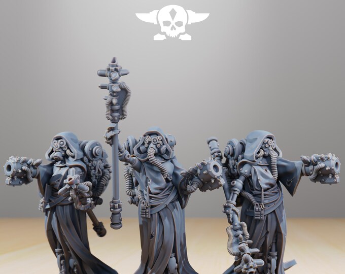 Scavenger Electro Lights 32mm/28mm (StationForge) RPG Set | 3D Print Scifi | Tabletop Game Set | Wargaming Gift | RPG Gifts