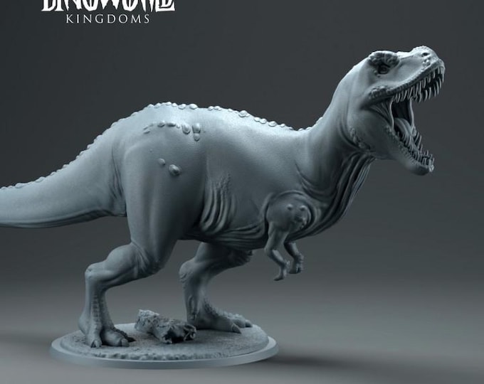 T-Rex Dinosaur 32mm/28mm (DinoWorld) Fantasy Gaming RPG | Wargaming Gift | Tabletop Game Set | 3D Printed Dinosaurs
