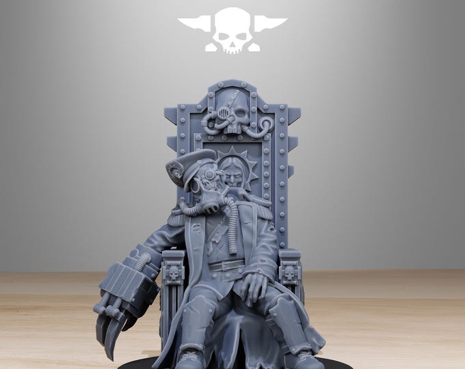 GrimGuard The Fallen Officer 32mm/28mm (StationForge) RPG Set | 3D Print Scifi | Tabletop Game Set | Wargaming Gift | RPG Gifts
