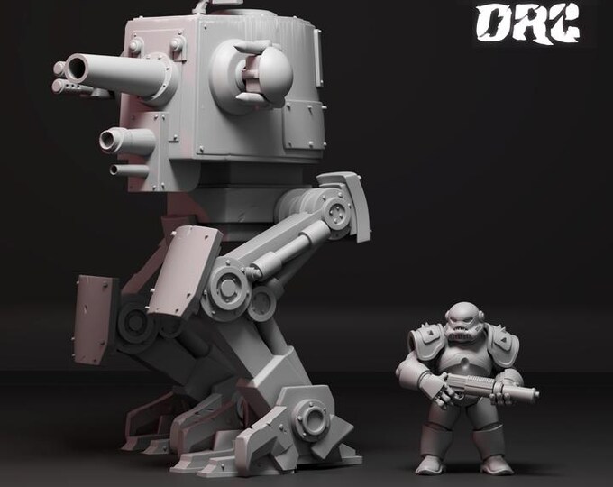 Orc Legged Tank 32mm/28mm (DinoWorld) Dinosaur Miniatures | RPG Set | Scifi 3D Print | Wargaming Gift | Tabletop Game Set