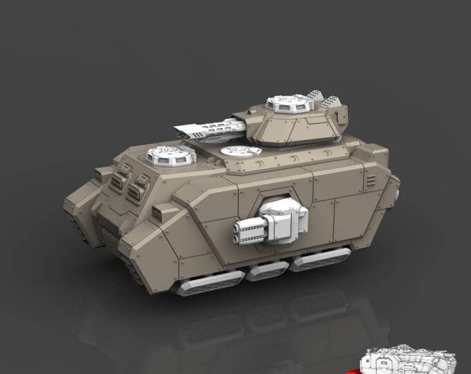 ARMORED MIGHT HMMV Tank Kit 32mm/28mm (ACEMinis) Tabletop Tank | rpg Set | Scifi Wargaming | Gift for Wargamers | Miniature 3D Prints