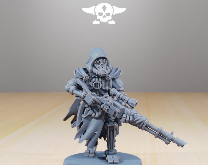 Scavenger Sniper 32mm/28mm (StationForge) RPG Set | 3D Print Scifi | Tabletop Game Set | Wargaming Gift | RPG Gifts | Sci-Fi Miniatures