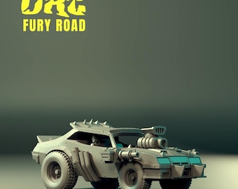 Orc Interceptor Truck 32mm/28mm (DinoWorld) RPG Set | Scifi 3D Print | Wargaming Gift | Tabletop Game Set | Sci-Fi Miniatures