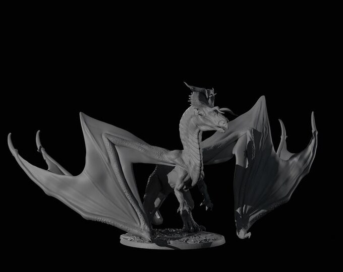 Wyvern Ceratopsia Dragon / Dinosaur 32mm/28mm (DinoWorld) DnD 5E Gift | Fantasy Gaming RPG | Wargaming Gift | Tabletop Game Set