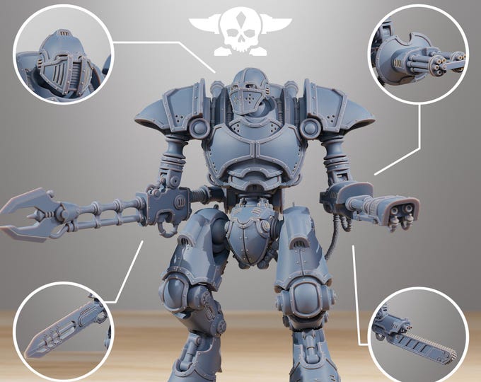 Scavenger Armageddon 32mm/28mm (StationForge) RPG Set | 3D Print Scifi | Tabletop Game Set | Wargaming Gift | RPG Gifts | Sci-Fi Miniatures