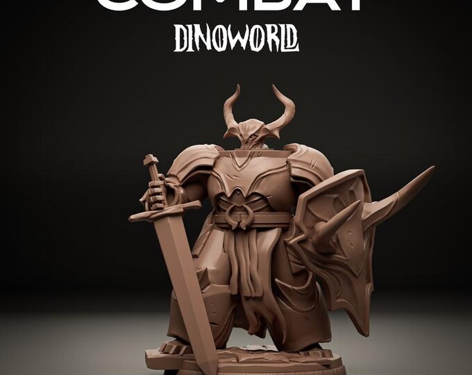 DC Ancient Knight 2 32mm/28mm (DinoWorld) DnD 5E Gift | RPG Set | Fantasy Gaming RPG | Wargaming Gift | Tabletop Game Set