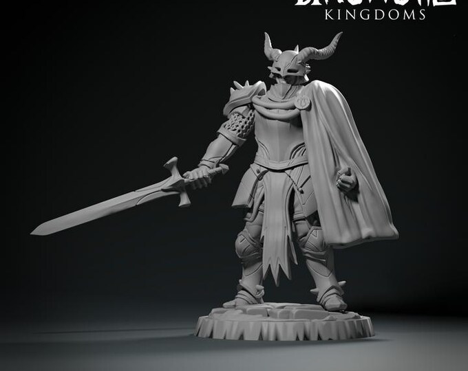 Dragon Commander 32mm/28mm (DinoWorld) DnD 5E Gift | RPG Set | Fantasy Gaming RPG | Wargaming Gift | Tabletop Game Set