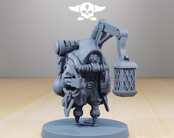 Scavenger adventurer 32mm (stattionforge) RPG Set | 3D Print Scifi | Tabletop Game Set | Wargaming Gift | RPG Gifts | Sci-Fi Miniatures