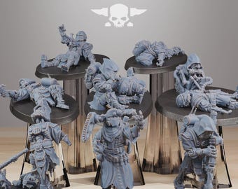 Carroñero Herido 32 mm (StationForge) Set de RPG / Impresión 3D Ciencia Ficción / Set de Juego de Mesa / Regalo para Juegos de Guerra / Regalos de RPG / Miniaturas de Ciencia Ficción