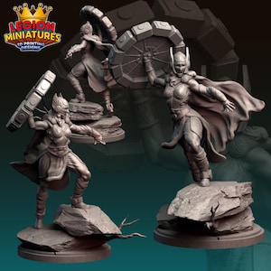 Mighty Thor 40 mm/70 mm fanart (Legion Miniatures) Crisis Protocol Proxy | RPG-set | 3D-utskrift Sci-fi | Bordsspelset | Krigsspelspresent