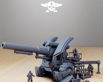 GrimGuard Artillerie Groß 32 mm (StationForge) RPG-Set | 3D-Druck Sci-Fi | Tabletop-Spielset | Geschenk für Tabletop-Spieler | RPG-Geschenke