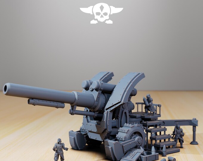 GrimGuard Artillery Large 32mm/28mm (StationForge) RPG Set | 3D Print Scifi | Tabletop Game Set | Wargaming Gift | RPG Gifts