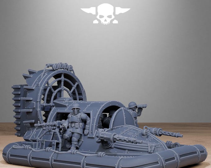 FreeGuard HoverCraft 32mm/28mm (StationForge) RPG Set | 3D Print Scifi | Tabletop Game Set | Wargaming Gift | RPG Gifts | Sci-Fi Miniatures