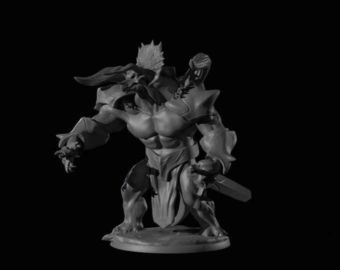 King Ceratopsia 32mm/28mm (DinoWorld) DnD 5E Gift | RPG Set | Fantasy Gaming RPG | Wargaming Gift | Tabletop Game Set