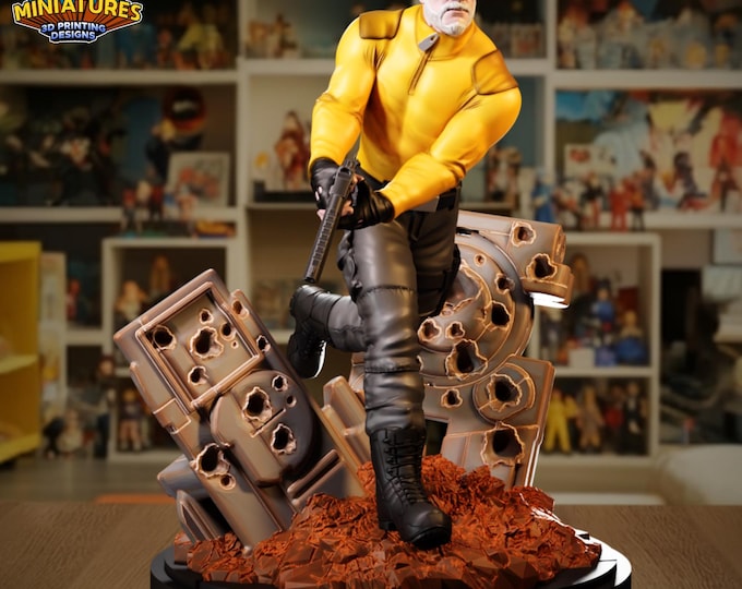 Rick Flag 40/70mm (Legion Miniatures) RPG Set | 3D Print Scifi | Tabletop Game Set | Wargaming Gift | RPG Gifts | Sci-Fi Miniatures