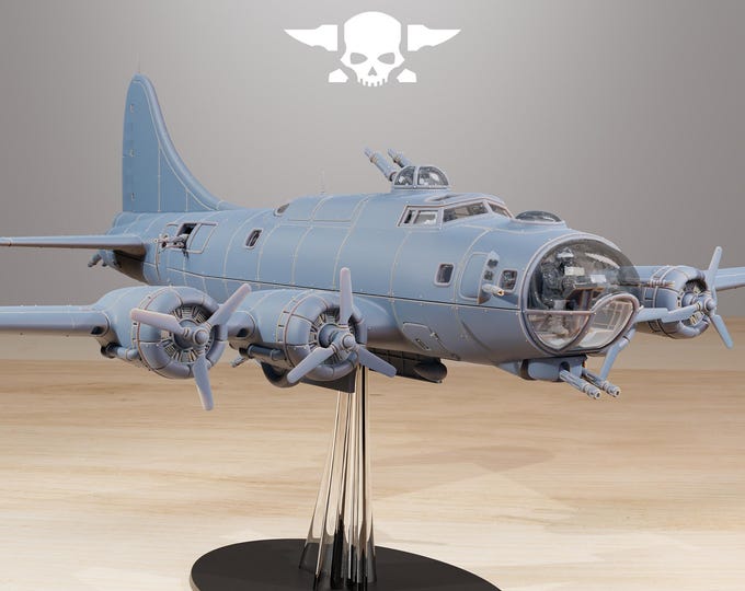 GrimGuard Bomber 32mm/28mm (StationForge) RPG Set | 3D Print Scifi | Tabletop Game Set | Wargaming Gift | RPG Gifts  | Sci-Fi Miniatures