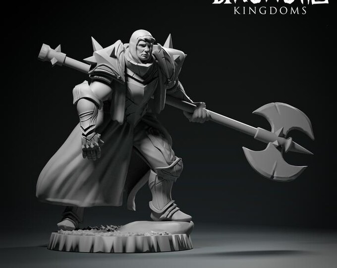 Demigod Commander 32mm/28mm (DinoWorld) DnD 5E Gift | RPG Set | Fantasy Gaming RPG | Wargaming Gift | Tabletop Game Set