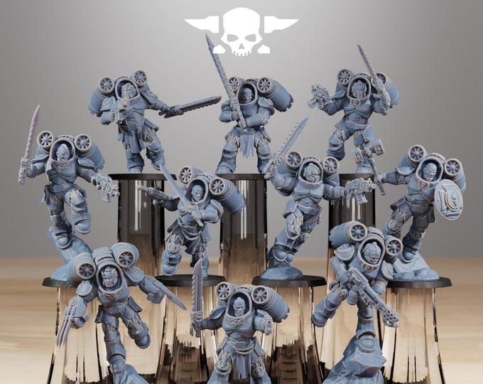 Socratis Deviators 32mm/28mm (StationForge) RPG Set | 3D Print Scifi | Tabletop Game Set | Wargaming Gift | RPG Gifts | Sci-Fi Miniatures