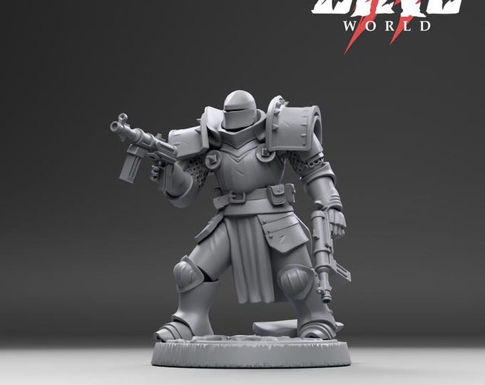 Solaris Knight 32mm/28mm (DinoWorld) Dinosaur Miniatures | RPG Set | Scifi 3D Print | Wargaming Gift | Tabletop Game Set