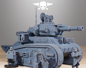 GrimGuard Lichte Tank 32 mm (StationForge) RPG-set | 3D-geprinte sciencefiction | Tafelspelset | Wargaming-cadeau | RPG-cadeaus | Sciencefiction-miniaturen